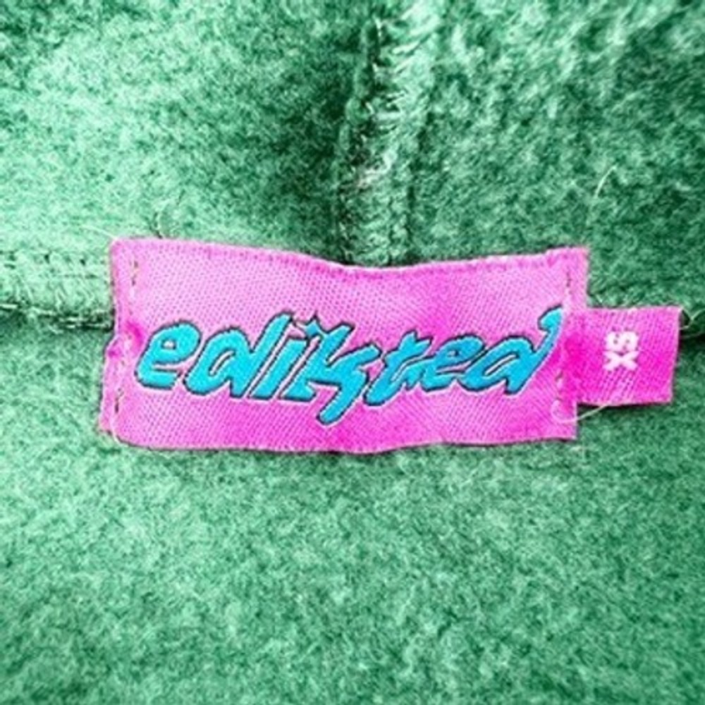 Edikted Green Graphic Hoodie Sweatshirt Women's XS - Picture 3 of 4